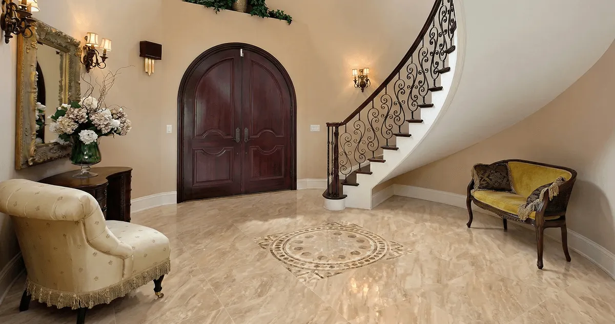 Entrance hall with professionally installed ceramic tile flooring in Indianapolis IN